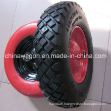 16" Flat Free Wheel PU Foam Wheel for Wheelbarrow